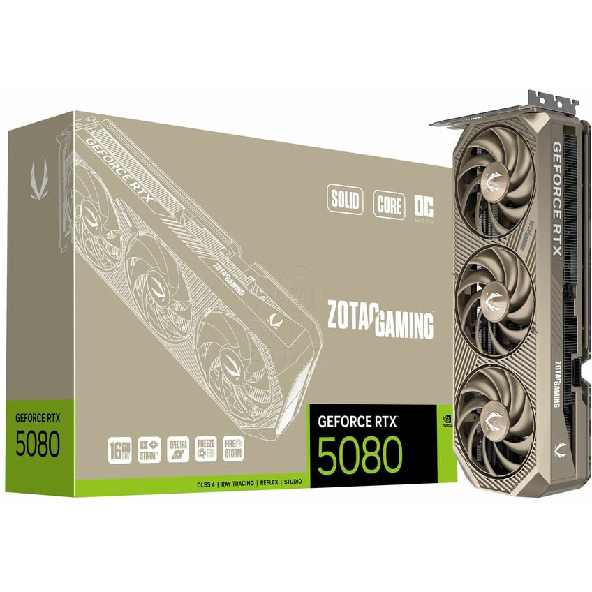 Carte graphique NVIDIA GeForce RTX 5080 Zotac SOLID CORE OC 20th Anniversary Edition 16GB (ZT-B50800J2S-10P) - photo 8
