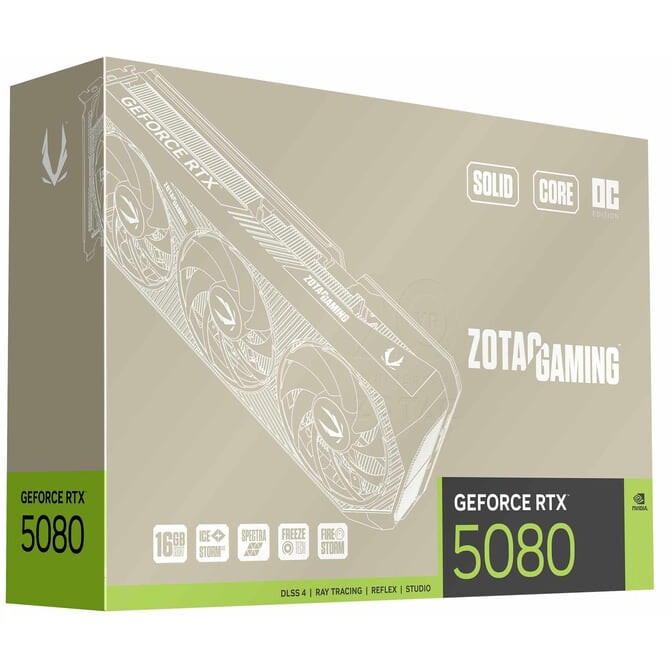 Carte graphique NVIDIA GeForce RTX 5080 Zotac SOLID CORE OC 20th Anniversary Edition 16GB (ZT-B50800J2S-10P) - photo 9
