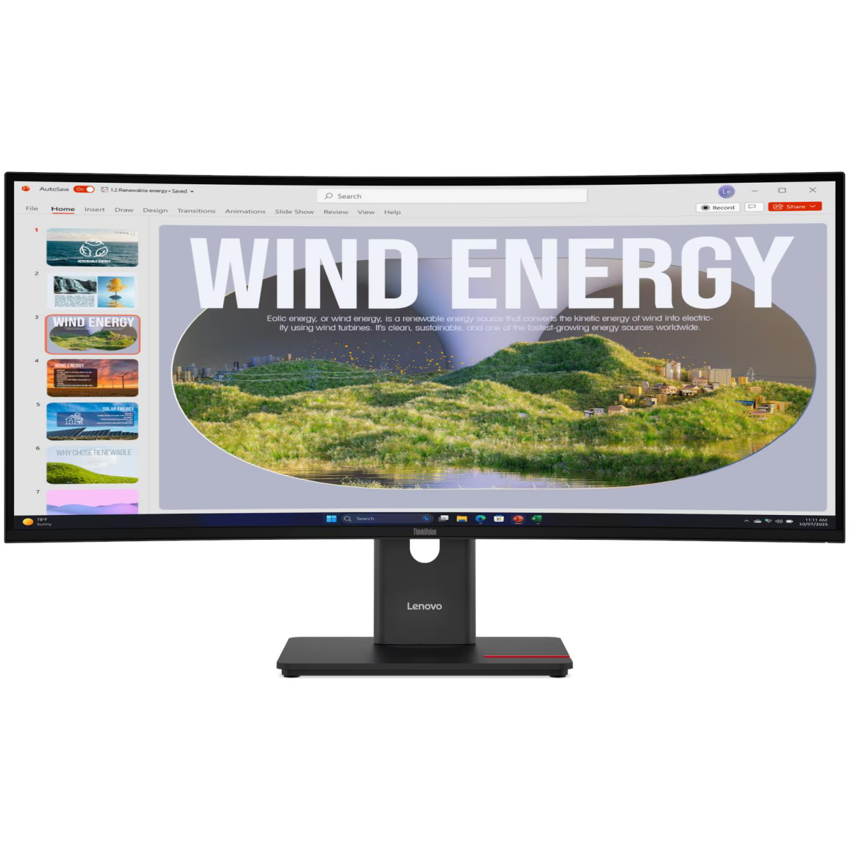 Écran Lenovo 34" ThinkVision T34WD-40 (64AEGAT1EU)