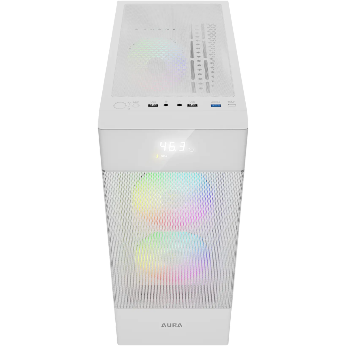 Boîtier GAMDIAS AURA GC5 ELITE ARGB WH - 16333-82C33-10800-G - photo 2