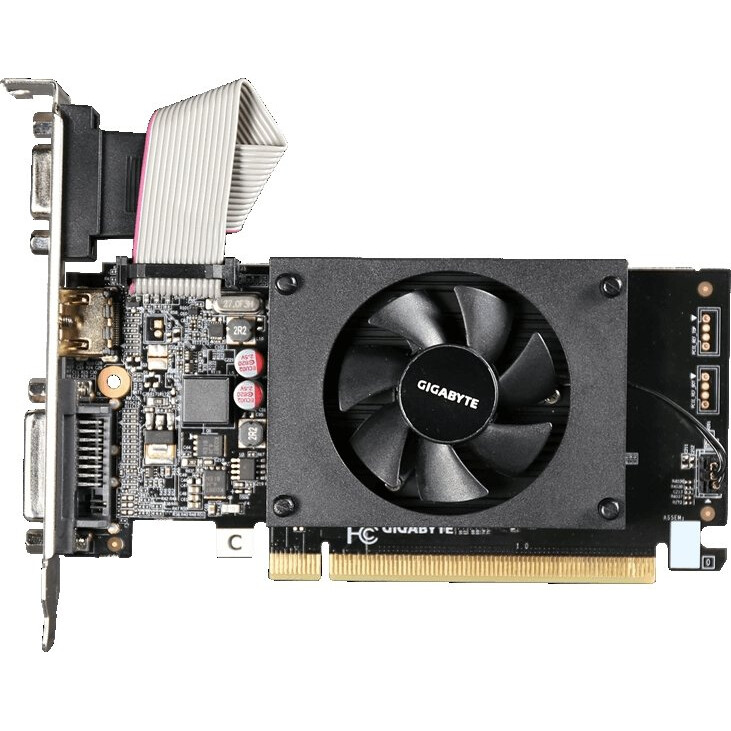 Carte graphique NVIDIA GeForce GT 710 Gigabyte 2GB (GV-N710D3-2GL) - GV-N710D3-2GL (v2.0) - photo 2