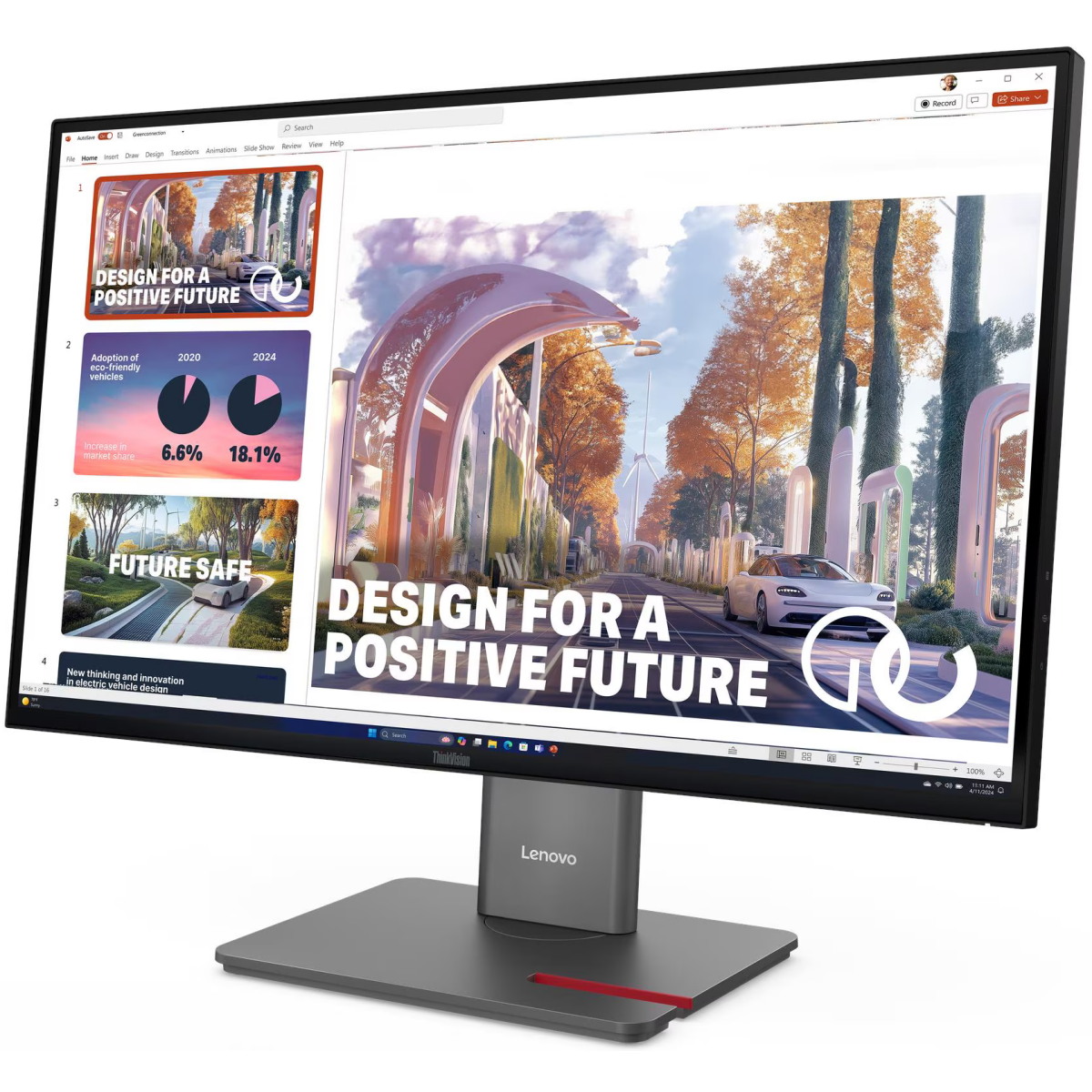 Écran Lenovo 27" ThinkVision P27QD-40 (64B3GAR2EU) - photo 2