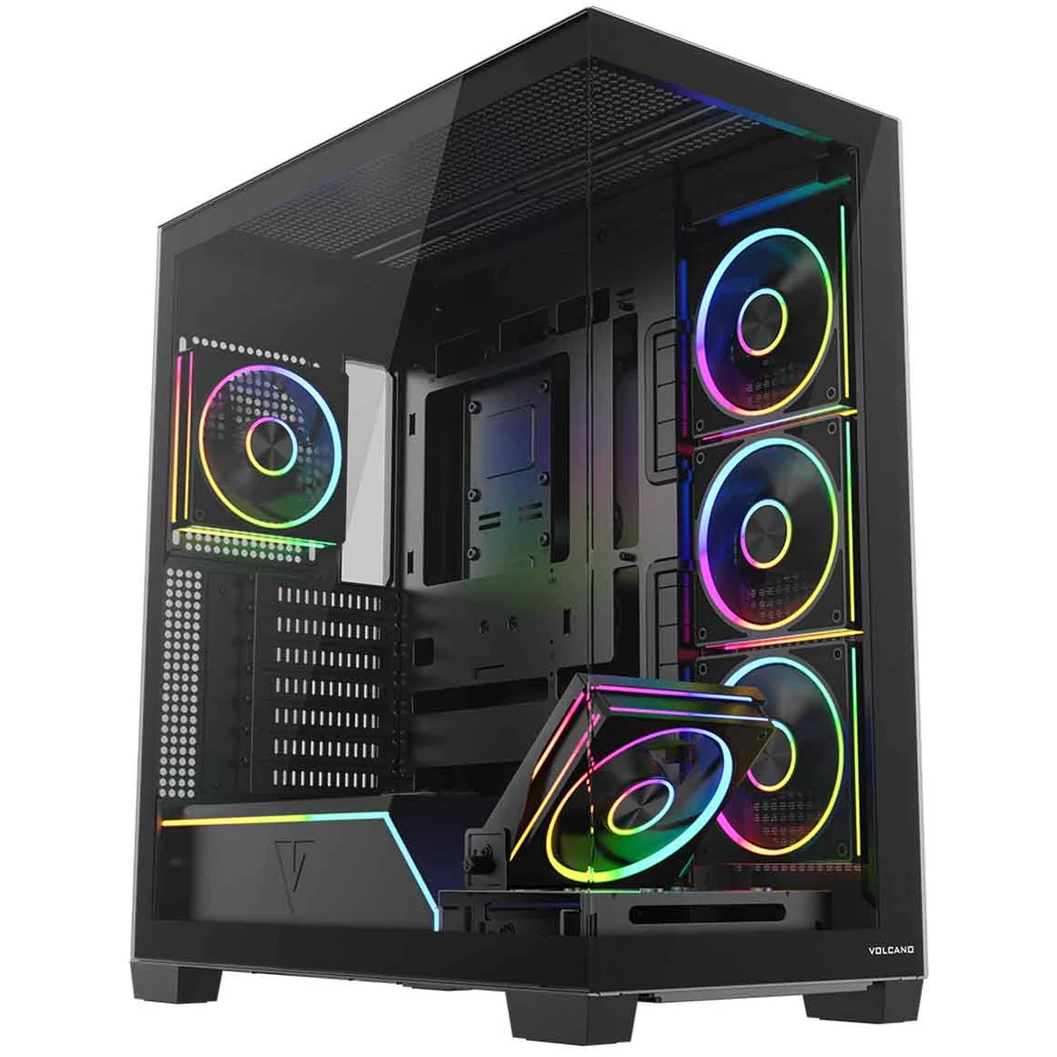 Boîtier MODECOM Volcano Stellar Plus ARGB Midi 5F Black - AT-STELLAR-PLUS-5F-ARGB-10