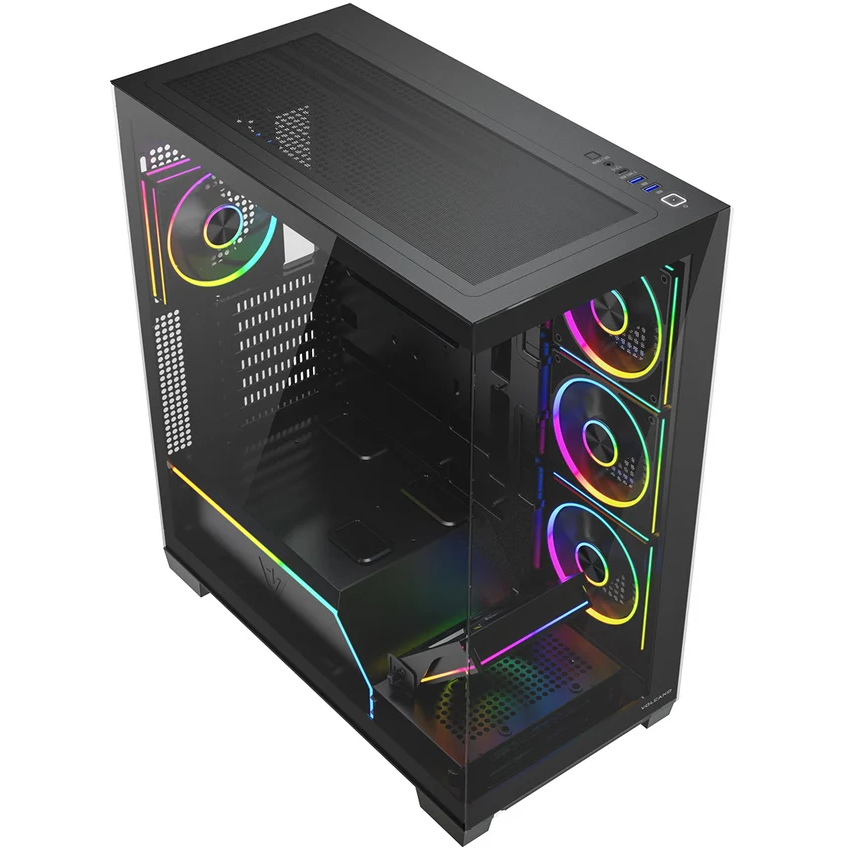 Boîtier MODECOM Volcano Stellar Plus ARGB Midi 5F Black - AT-STELLAR-PLUS-5F-ARGB-10 - photo 3