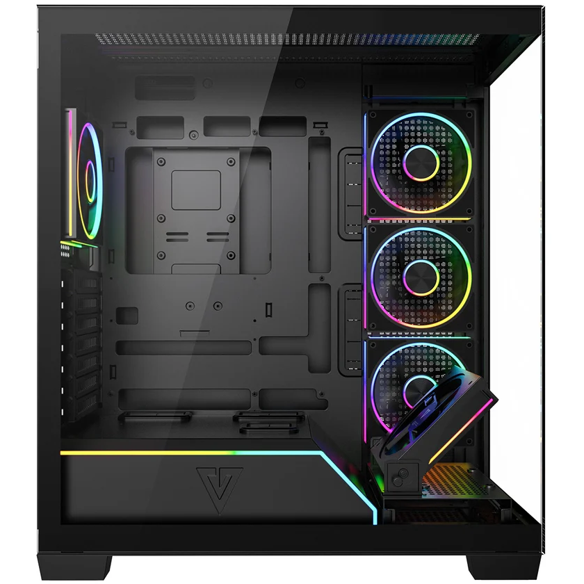 Boîtier MODECOM Volcano Stellar Plus ARGB Midi 5F Black - AT-STELLAR-PLUS-5F-ARGB-10 - photo 4