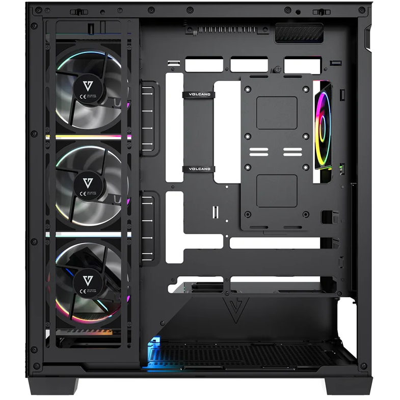 Boîtier MODECOM Volcano Stellar Plus ARGB Midi 5F Black - AT-STELLAR-PLUS-5F-ARGB-10 - photo 5