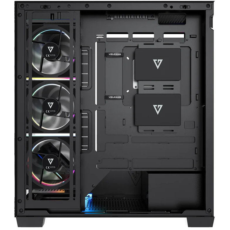 Boîtier MODECOM Volcano Stellar Plus ARGB Midi 5F Black - AT-STELLAR-PLUS-5F-ARGB-10 - photo 6
