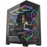 Boîtier MODECOM Volcano Stellar Plus ARGB Midi 5F Black (AT-STELLAR-PLUS-5F-ARGB-10)