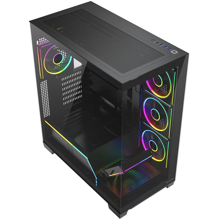 Boîtier MODECOM Volcano Stellar Plus ARGB Midi 8F Black - AT-STELLAR-PLUS-8F-ARGB-10 - photo 3
