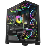 Boîtier MODECOM Volcano Stellar Plus ARGB Midi 8F Black (AT-STELLAR-PLUS-8F-ARGB-10)
