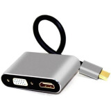 Pārejas savienojums Mini DisplayPort (M) - HDMI (F) + VGA (F), Telecom TA6080