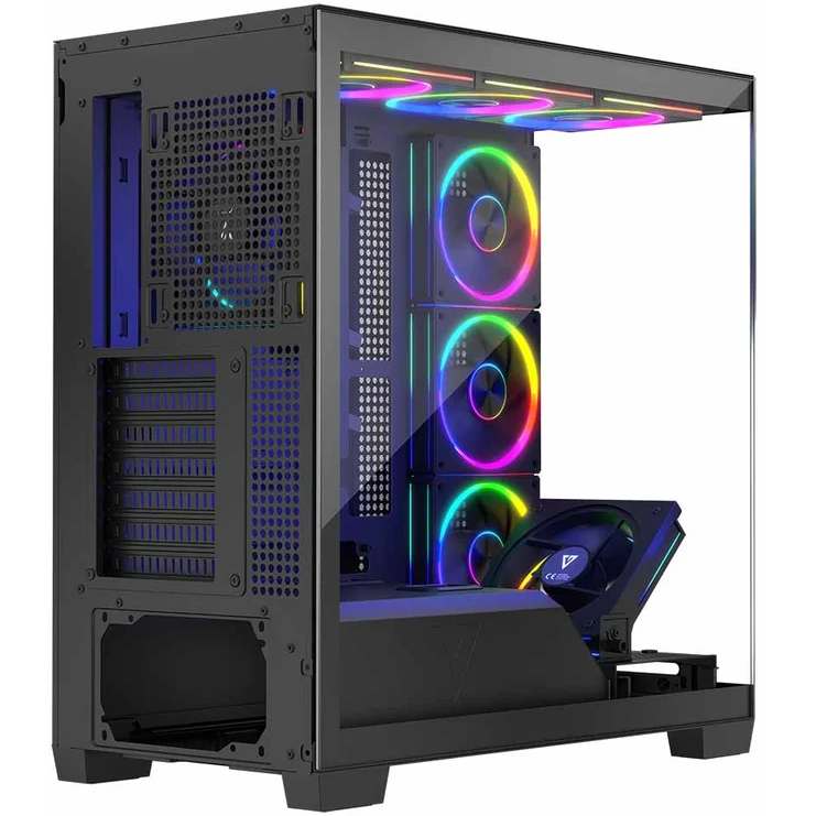 Boîtier MODECOM Volcano Stellar ARGB Midi 8F Black - AT-STELLAR-8F-ARGB-10 - photo 4