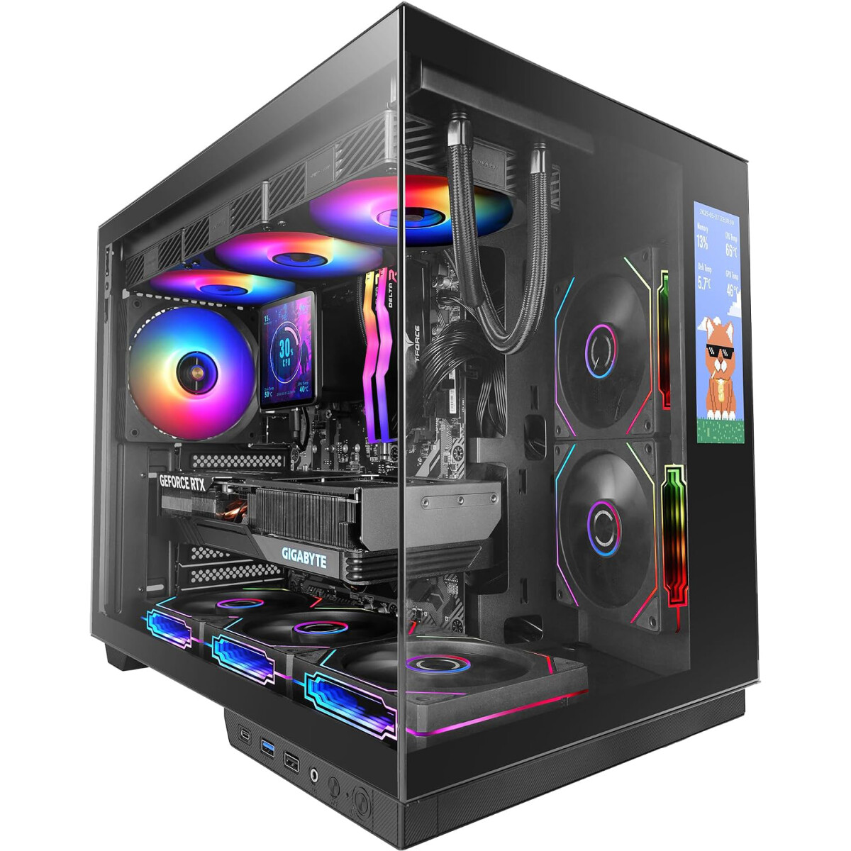 Boîtier Mars Gaming MC-MIRAGE Black - MCMIRAGE