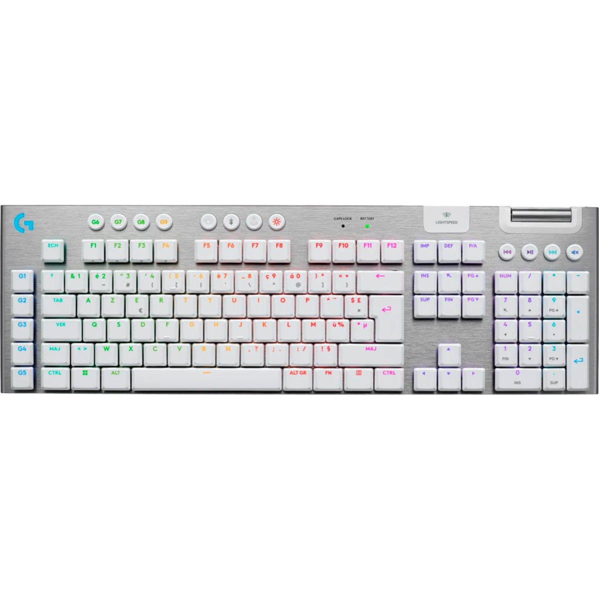 Clavier Logitech G915 X Lightspeed Wireless White (920-012687)
