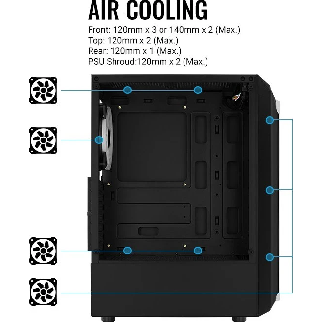 Boîtier AeroCool Beam V2 White - ACCM-PV34113.21 - photo 17