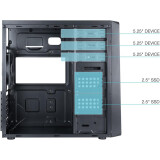 Boîtier TooQ Prisma (TQC-5701U3C-B)