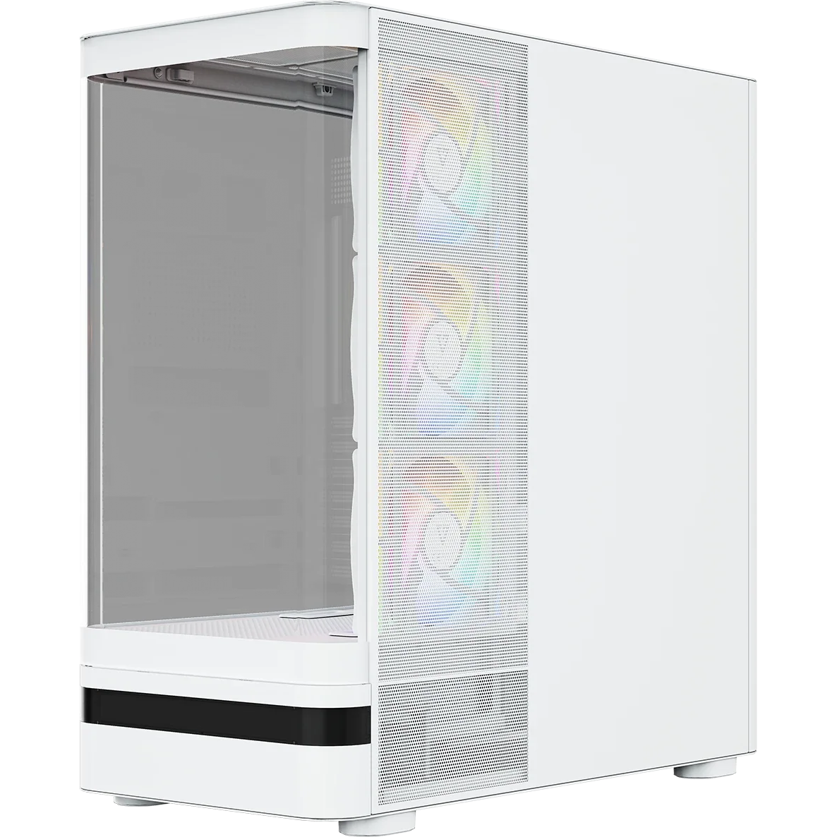Boîtier MODECOM Volcano AQ100 ARGB Midi White - MC-A-AQ100-4FA-W - photo 3