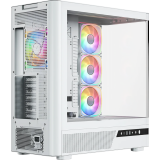 Boîtier MODECOM Volcano AQ100 ARGB Midi White (MC-A-AQ100-4FA-W)