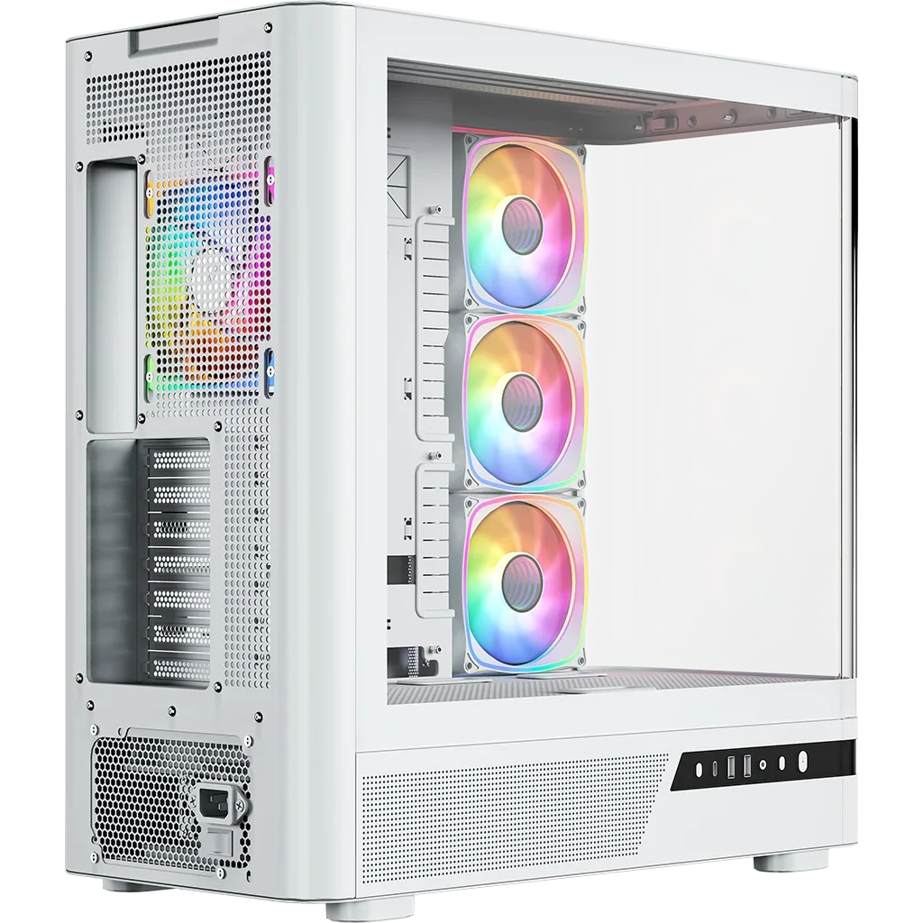 Boîtier MODECOM Volcano AQ100 ARGB Midi White - MC-A-AQ100-4FA-W - photo 5