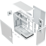 Boîtier MODECOM Volcano AQ100 ARGB Midi White (MC-A-AQ100-4FA-W)