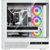 Boîtier MODECOM Volcano AQ100 ARGB Midi White (MC-A-AQ100-4FA-W)