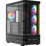 Boîtier MODECOM Volcano AQ200 ARGB Midi Black (MC-A-AQ200-4FA-B)