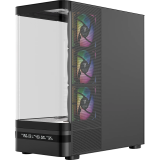 Boîtier MODECOM Volcano AQ200 ARGB Midi Black (MC-A-AQ200-4FA-B)