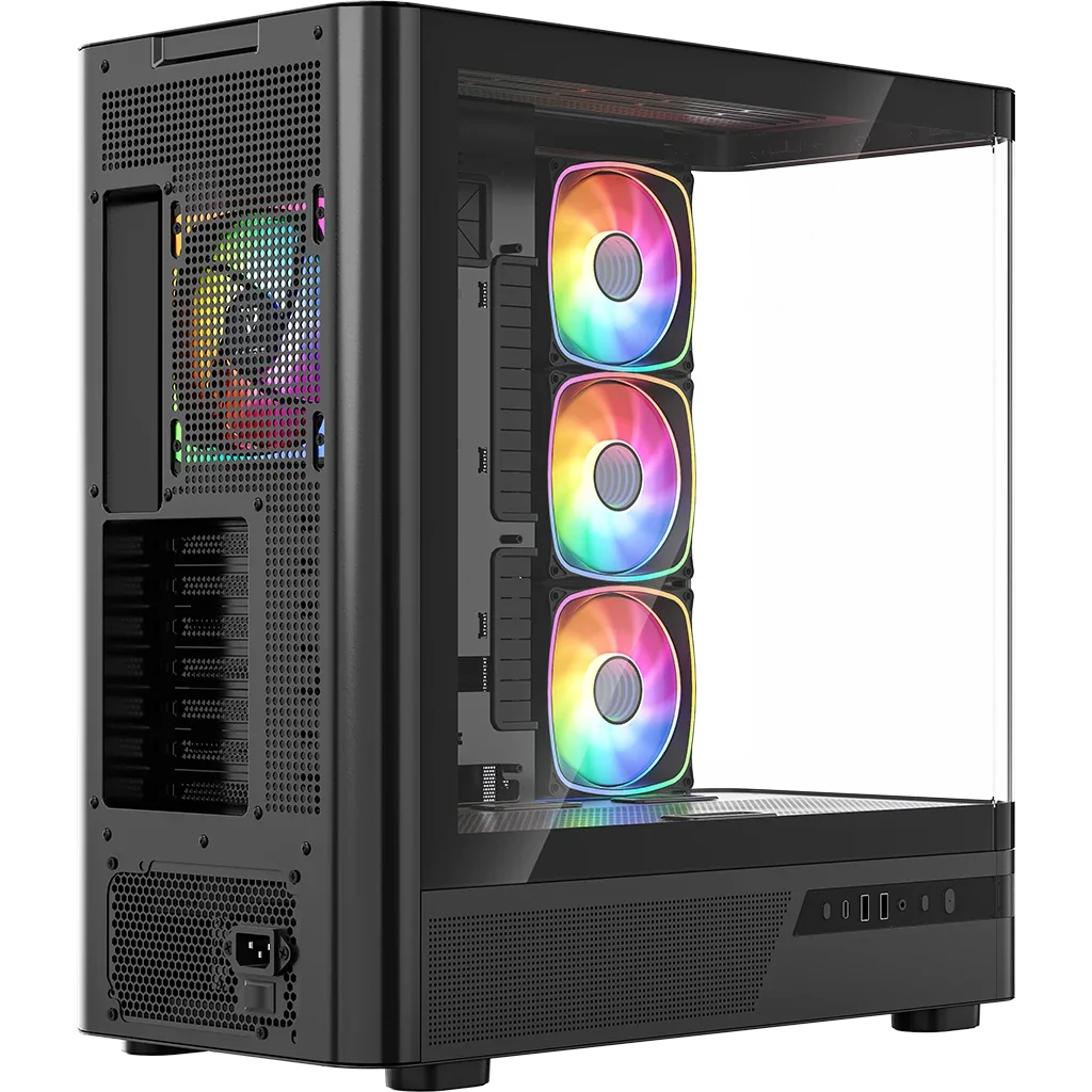 Boîtier MODECOM Volcano AQ200 ARGB Midi Black - MC-A-AQ200-4FA-B - photo 4