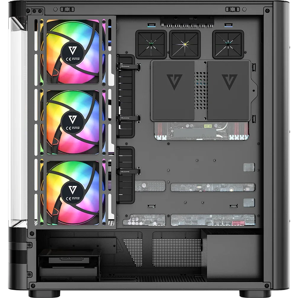 Boîtier MODECOM Volcano AQ200 ARGB Midi Black - MC-A-AQ200-4FA-B - photo 6