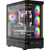 Boîtier MODECOM Volcano AQ200 ARGB Midi Black (MC-A-AQ200-4FA-B)