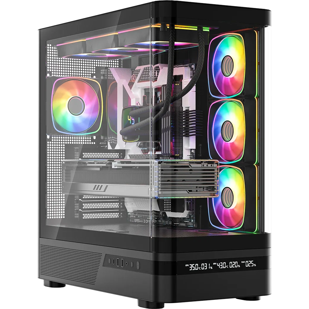 Boîtier MODECOM Volcano AQ200 ARGB Midi Black - MC-A-AQ200-4FA-B - photo 14