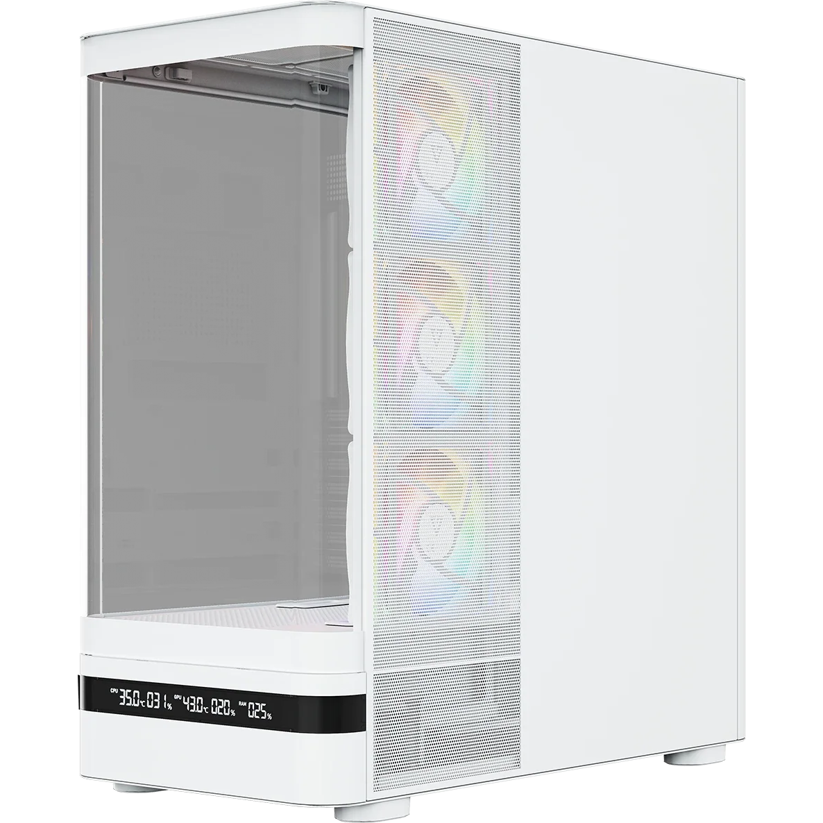 Boîtier MODECOM Volcano AQ200 ARGB Midi White - MC-A-AQ200-4FA-W - photo 3