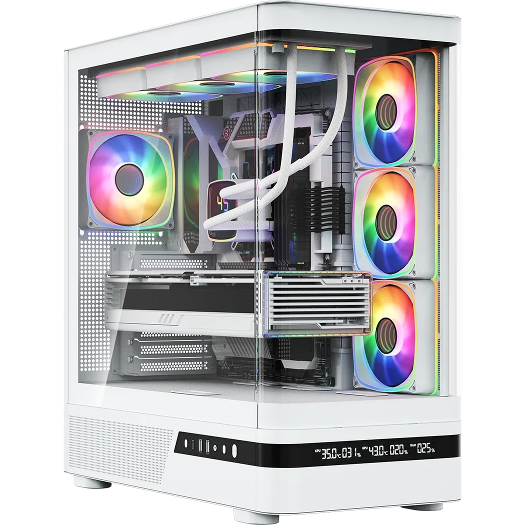 Boîtier MODECOM Volcano AQ200 ARGB Midi White - MC-A-AQ200-4FA-W - photo 14