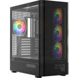 Boîtier MODECOM Volcano AQ300 ARGB Midi Black (MC-A-AQ300-4FA-B)