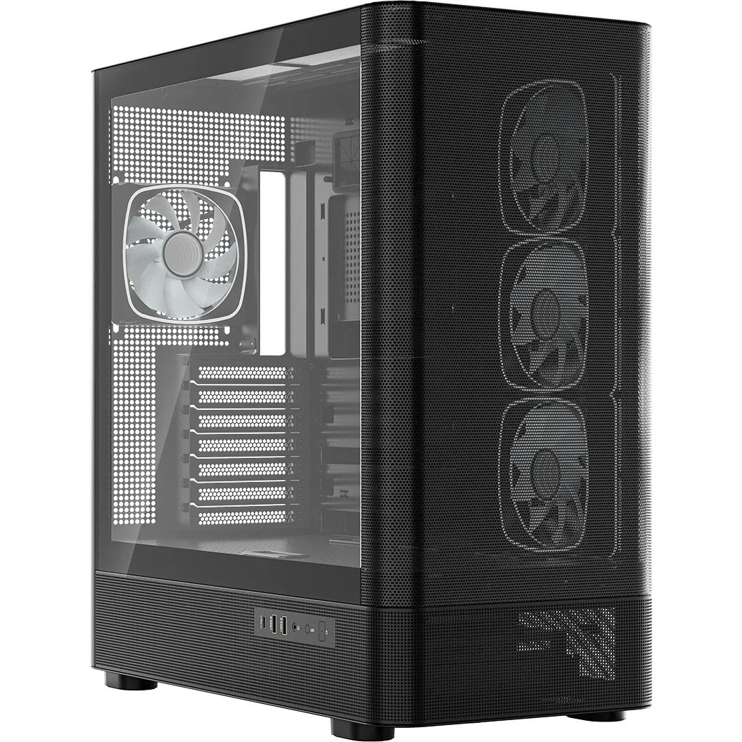 Boîtier MODECOM Volcano AQ300 ARGB Midi Black - MC-A-AQ300-4FA-B - photo 2