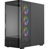 Boîtier MODECOM Volcano AQ300 ARGB Midi Black (MC-A-AQ300-4FA-B)