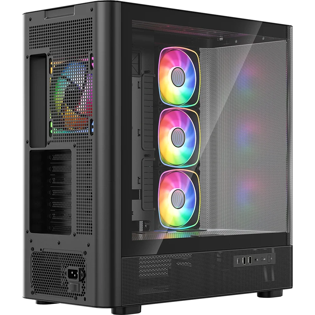 Boîtier MODECOM Volcano AQ300 ARGB Midi Black - MC-A-AQ300-4FA-B - photo 4