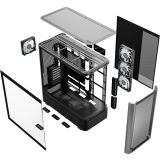Boîtier MODECOM Volcano AQ300 ARGB Midi Black (MC-A-AQ300-4FA-B)