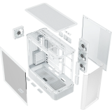 Boîtier MODECOM Volcano AQ300 ARGB Midi White (MC-A-AQ300-4FA-W)