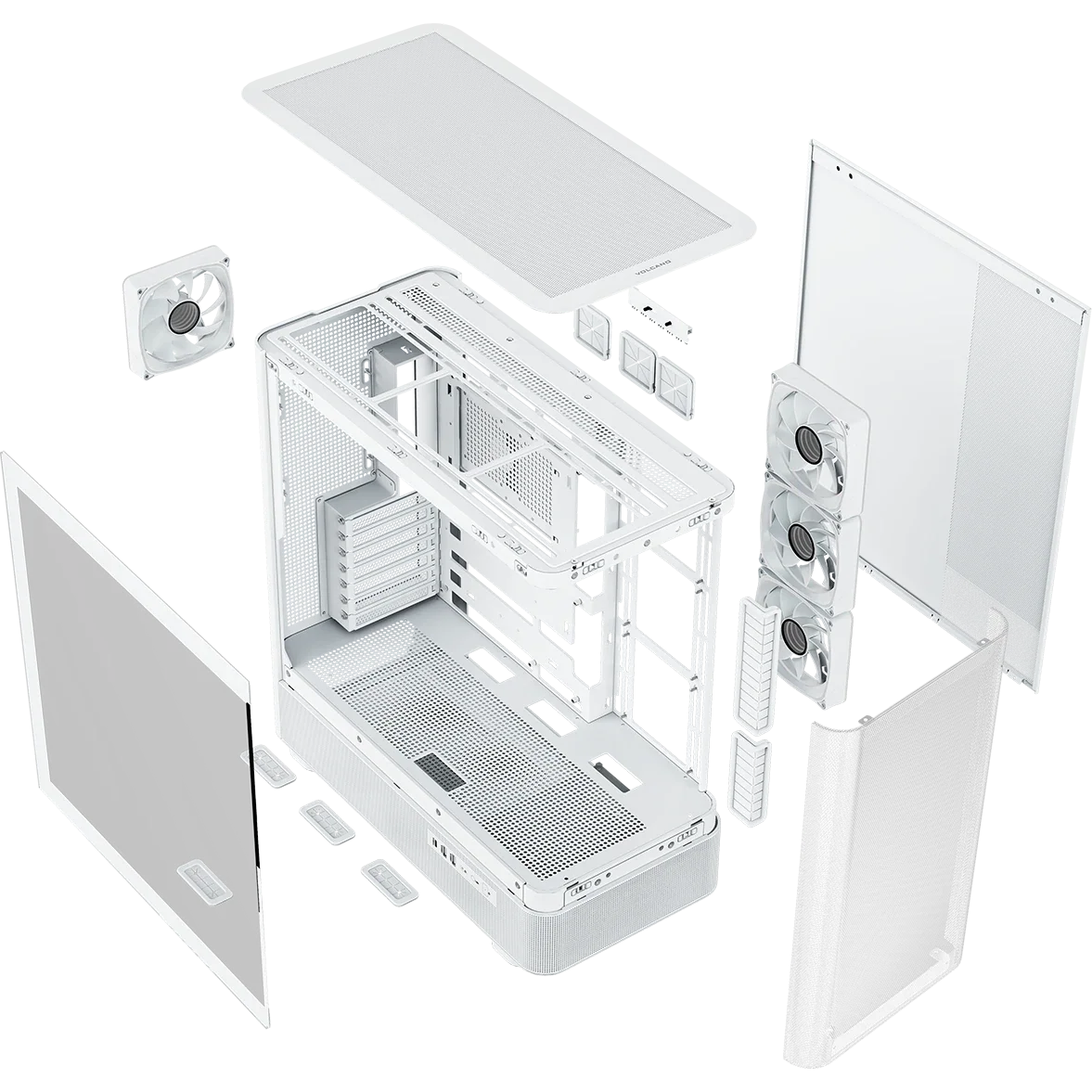 Boîtier MODECOM Volcano AQ300 ARGB Midi White - MC-A-AQ300-4FA-W - photo 8