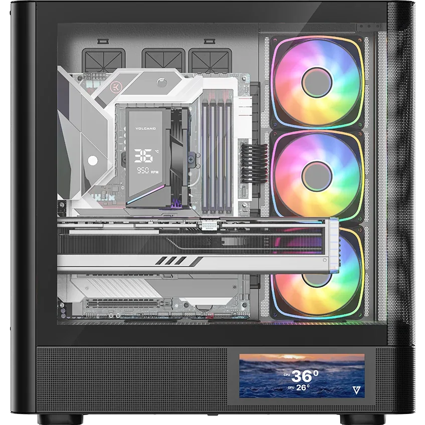 Boîtier MODECOM Volcano AQ400 ARGB Midi Black - MC-A-AQ400-4FA-B - photo 6