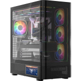Boîtier MODECOM Volcano AQ400 ARGB Midi Black (MC-A-AQ400-4FA-B)