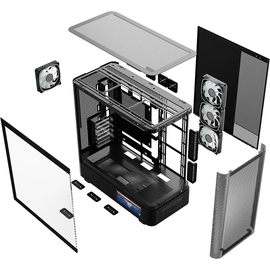 Boîtier MODECOM Volcano AQ400 ARGB Midi Black - MC-A-AQ400-4FA-B - photo 15