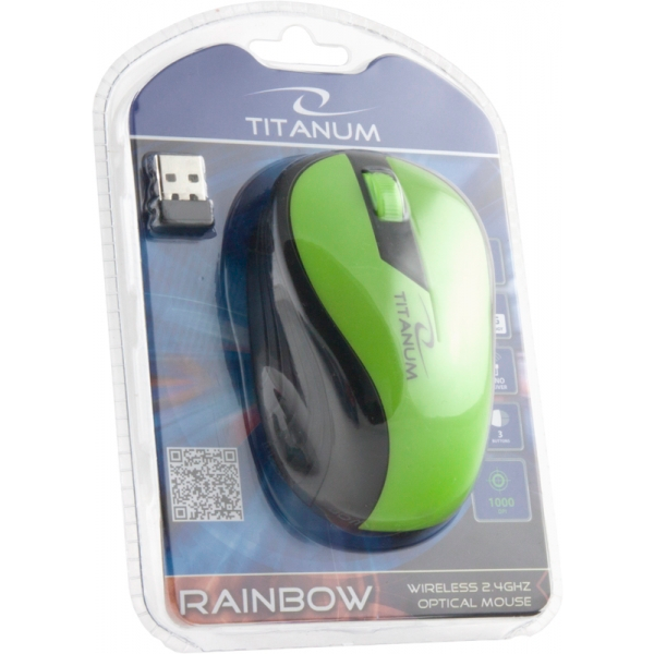 Souris Esperanza Titanum Rainbow 3D Black/Green - TM114G - photo 3