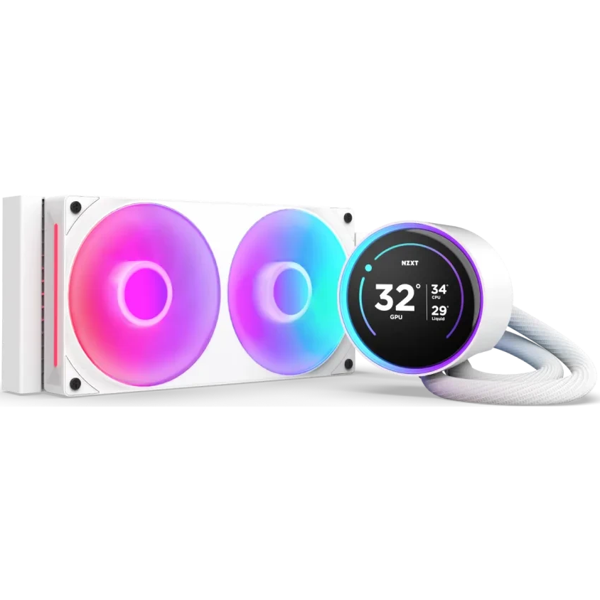 Système de refroidissement liquide NZXT Kraken Elite 240 RGB White (RL-KR24E-W2)