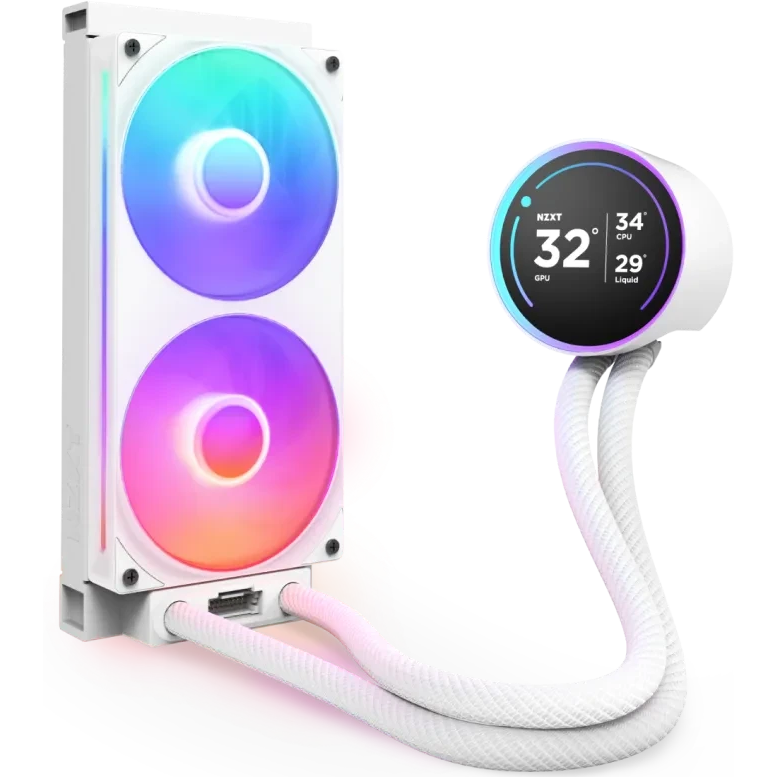 Système de refroidissement liquide NZXT Kraken Elite 240 RGB White (RL-KR24E-W2) - photo 2