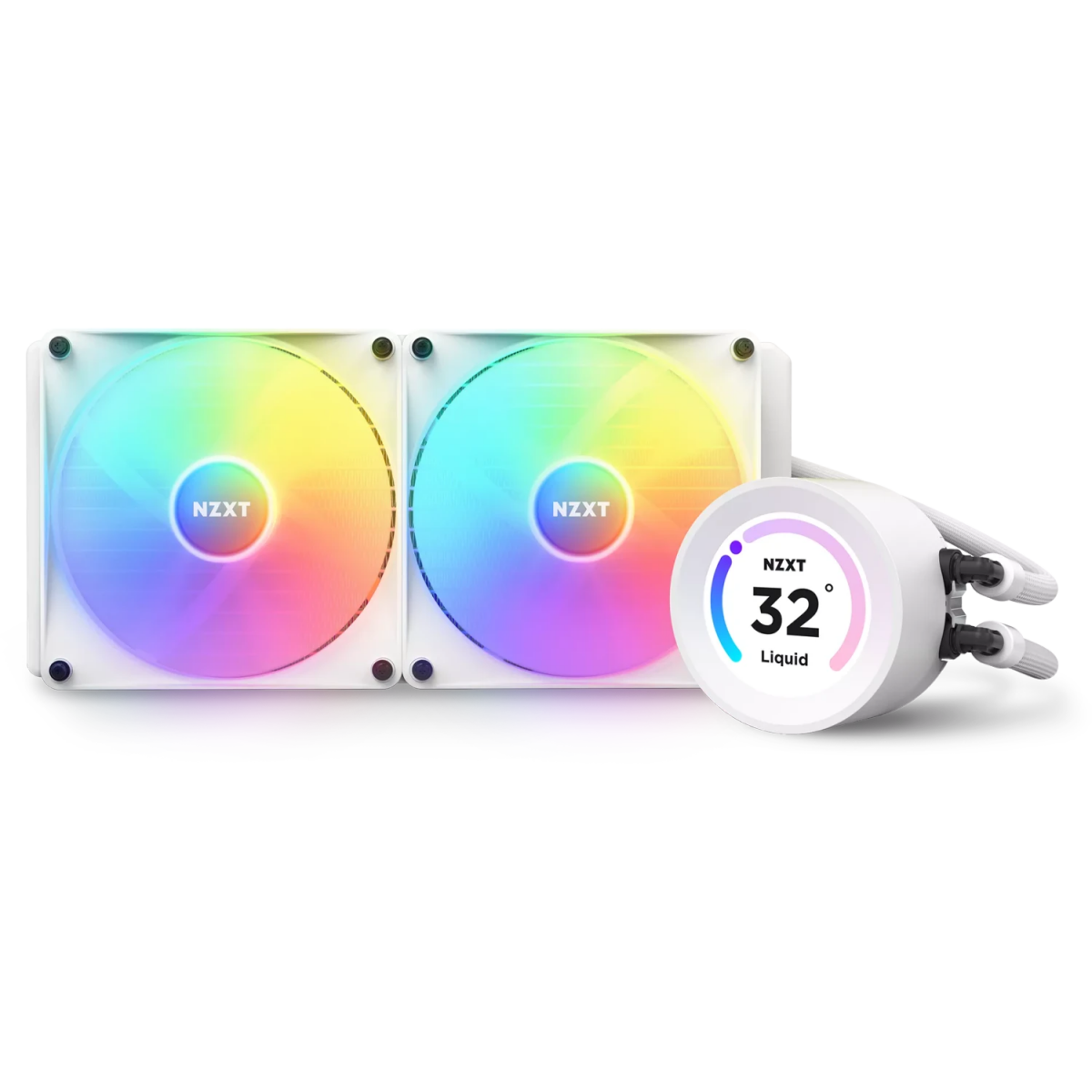 Système de refroidissement liquide NZXT Kraken Elite 280 RGB White (RL-KR28E-W1) - photo 2