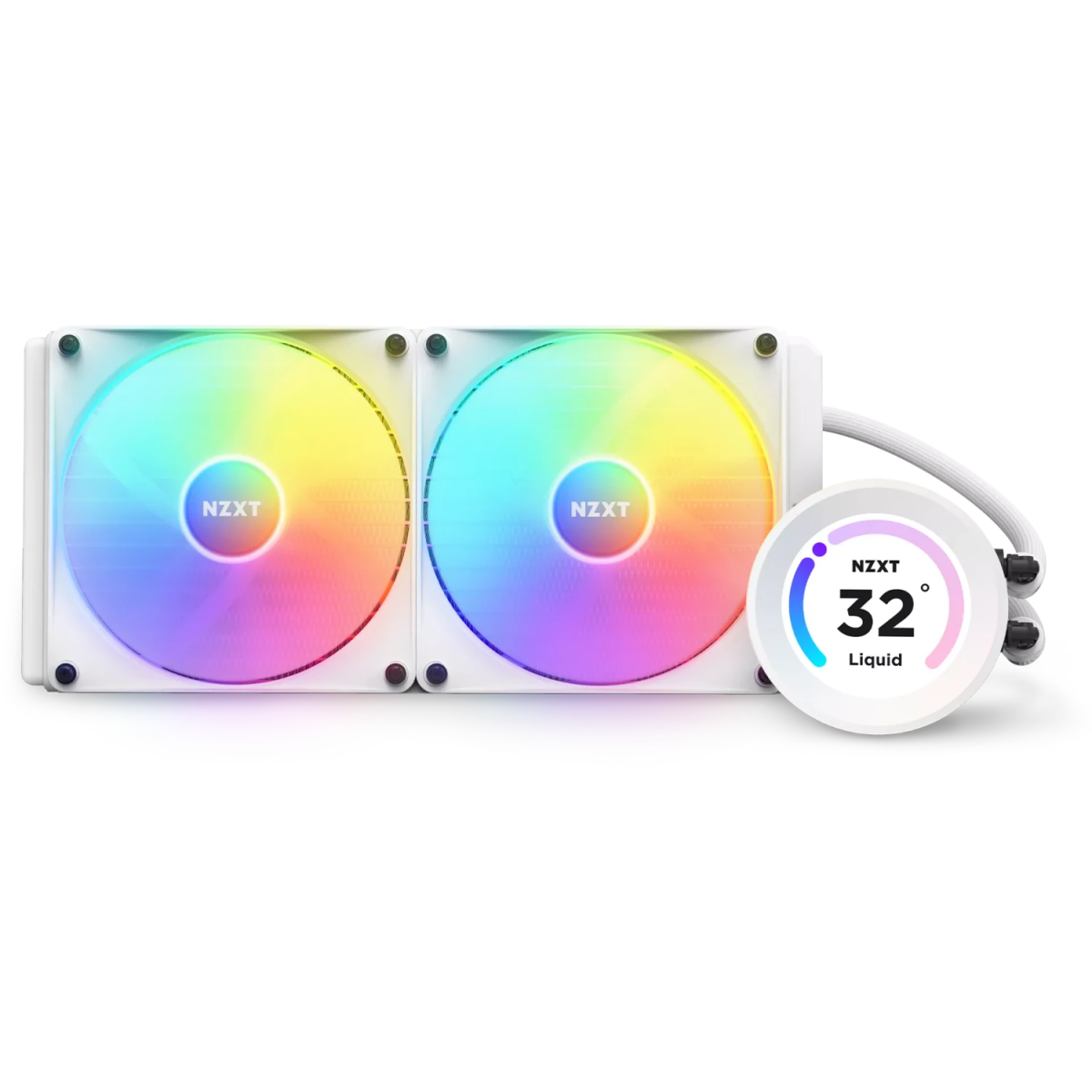 Système de refroidissement liquide NZXT Kraken Elite 280 RGB White (RL-KR28E-W1) - photo 3