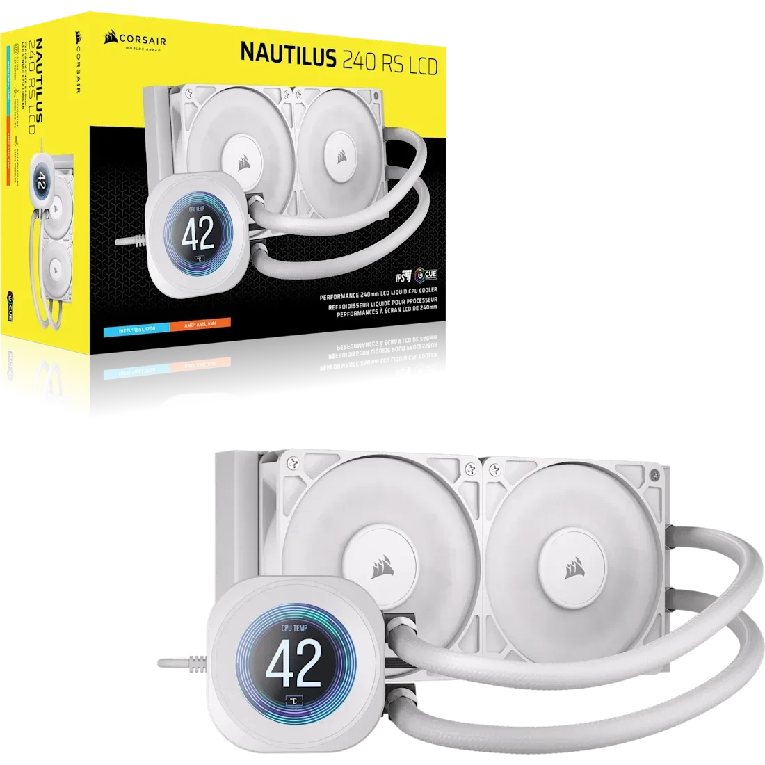 Système de refroidissement liquide Corsair NAUTILUS 240 RS LCD White (CW-9061032-WW) - photo 5