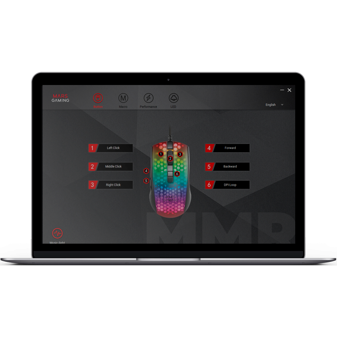 Souris Mars Gaming MMG RGB White - photo 4
